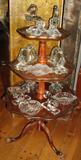 3 tier table & Glass Bookend collection