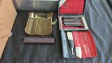 Vintage straight razor set