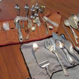 Sterling Silver Salt & Pepper Shakers & Sterling Serving Pieces