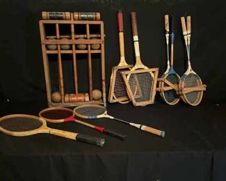 Vintage Croquet and Tennis