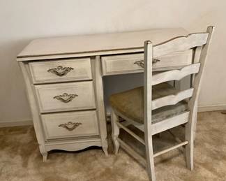 White Desk with Chair