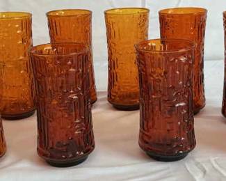 Dark Amber Libbey Glasses