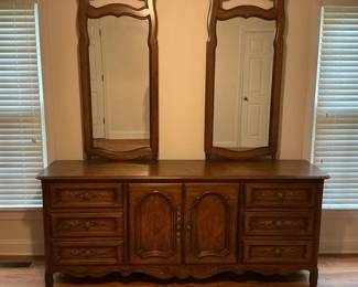 French Heritage Drexel Dresser Mirror