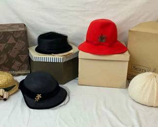 Vintage Ladies Hat Ensemble