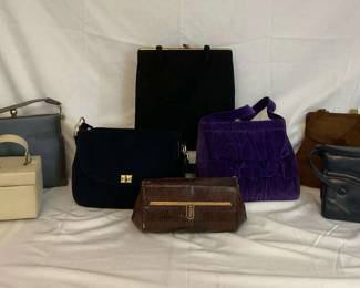 Eight Vintage Purses