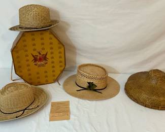 Vintage Straw Hat Collection 