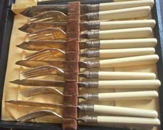 12 piece Engraved Fish Cutlery Set