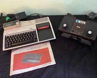 Atari Super pong Console And Texas Instruments TI99 4A Computer With AMazeing Cartridge