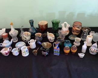 Small Decorative Vessels Of Various Materials