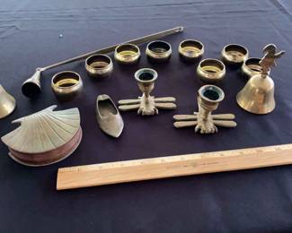 Brass Knick Knacks Dragonfly Candleholders Brass Bells And More