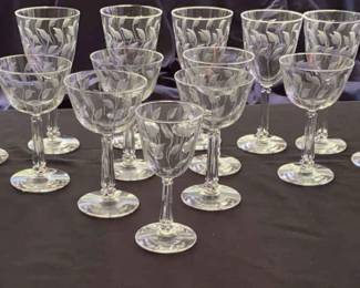 Libby Crystal Leaf 22 Pieces