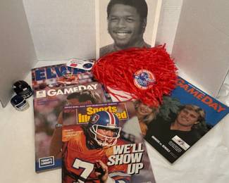 Broncos' Memorabilia Including autographed photo of Ken Lanier