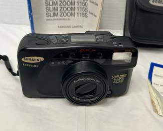 Lot #54 Samsung SLIM ZOOM 1150 Camera with Carrying Case and Manual