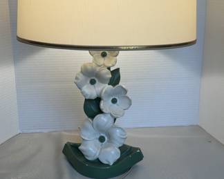 Vintage Chalkware Lamp