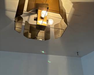 Mid-Century Modern Thomas Industries Smokey Acrylic Chandelier