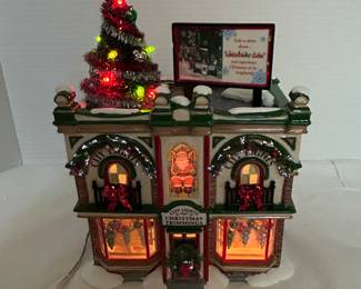 Department 56 City Lights Christmas Village Display with Illuminated Features