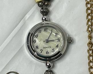 Stunning Jewelry Collection Featuring Necklaces, Watch, and Earrings