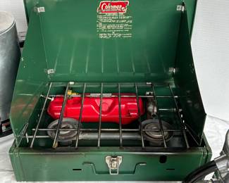 Vintage Camping Lot with Coleman Stove