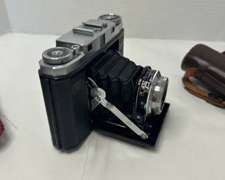 Vintage Zeiss Ikon Compur Rapid Folding Camera with Leather Case