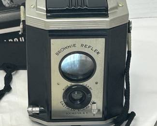 Vintage Brownie Reflex Camera with Original Box and Manuals