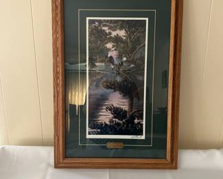 Framed Artwork Northwoods Legend by Artist Rick Kelley