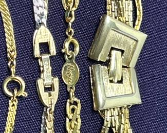 Elegant Gold- and Silver-Colored Multi-Layered Necklaces Set