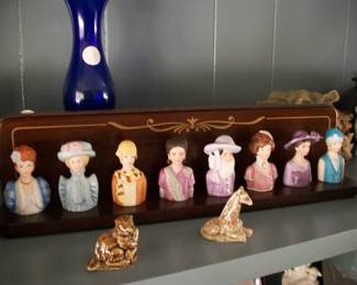 Vintage Avon Ladies of Fashion Thimbles