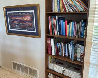 Book shelf & books (28x72), artwork (38x24)