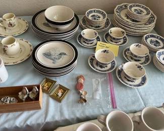 Masons "Manchu Blue" Ironstone China sets