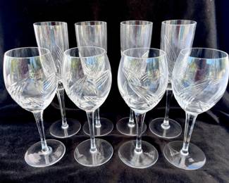 60 AstralCrystalFantasiaWineGlassesandChampagneFlutesforFour