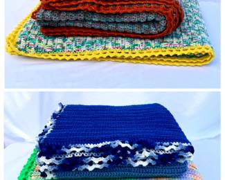 80 FourHandmadeCrochetedBlankets