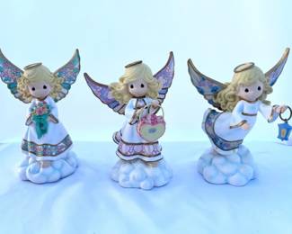92 HamiltonCollectionPreciousMomentsOnHeavensWingsFigurines