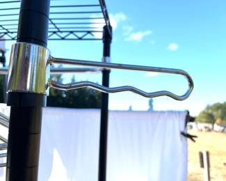 43 HeavyDutyRollingGarmentRackwithStainlessSteelHangers