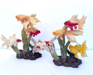 64 ColorfulGoldfishStatues