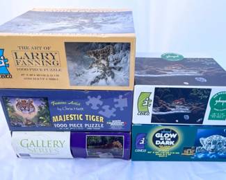 71 Setof5UnopenedPuzzlesFeaturingBigCats