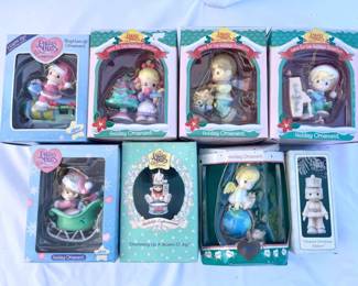 44 PreciousMomentsChristmasOrnamentsinOriginalPackaging