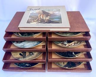 42 HamiltonCollectionCharlesFracBigCatsPlatesinDrawersandBook