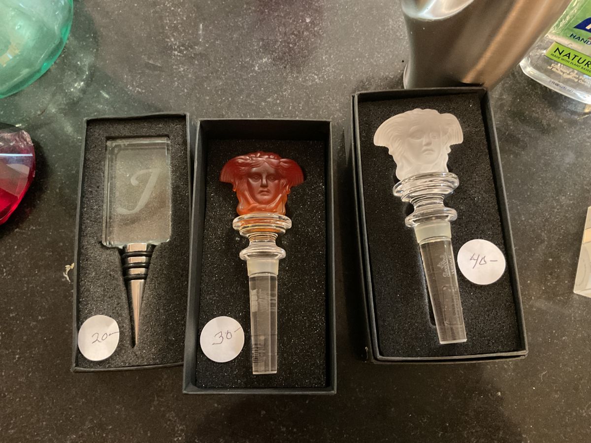 Versace Decanter/bottle stoppers