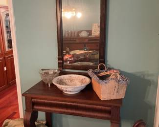 Paine Furniture Console Table, Antique Mirror