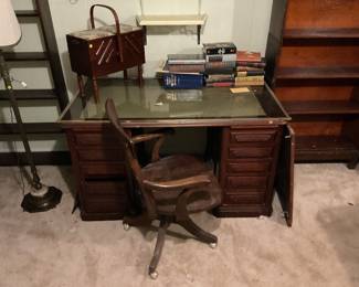 Oak Desk and Chair