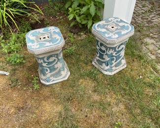 Decorative Porcelain Garden Plinths