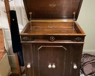 Victrola Cabinet Sans Victrola Record Player