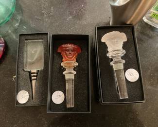 Versace Decanter/bottle stoppers
