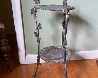 Fancy Metal Stand in Floral Form