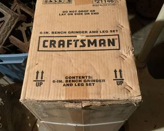 NIB Craftsman 6” Bench Grinder and Leg Set