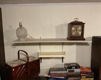 Herman Miller Clock, Books, Sewing Basket