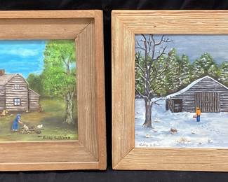 AIR OF SIGNED ROBBY SULLIVAN 1980 & 81 PAINTINGS