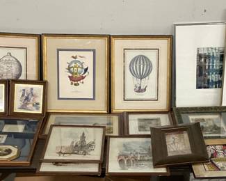 CHOICE LOT FRAMED ART PRINTS, OIL