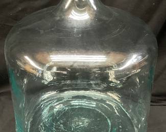 VTG. 12gal BLUE TINT GLASS BOTTLE