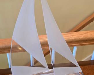acrylic sailboat